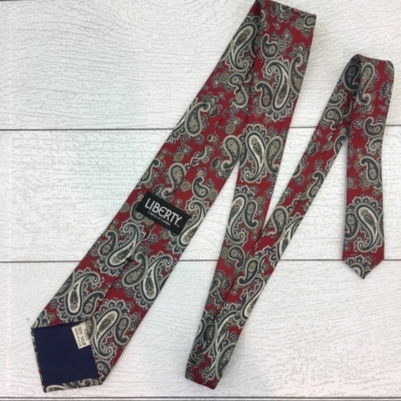 Liberty of London Paisley Silk Tie - Picture 5 of 5
